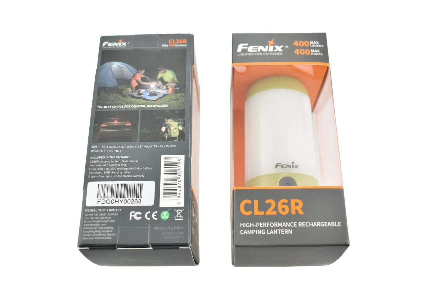 Fenix CL26R Vert Lanterne De Camping Rechargeable - 400 Lumens 9 Fenix CL26R Vert Lanterne De Camping Rechargeable - 400 Lumens – Image 7