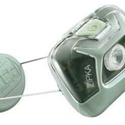 Petzl Zipka E093GA01 Lampe Frontale Avec Enrouleur à Fil Auto-ajustable Verte