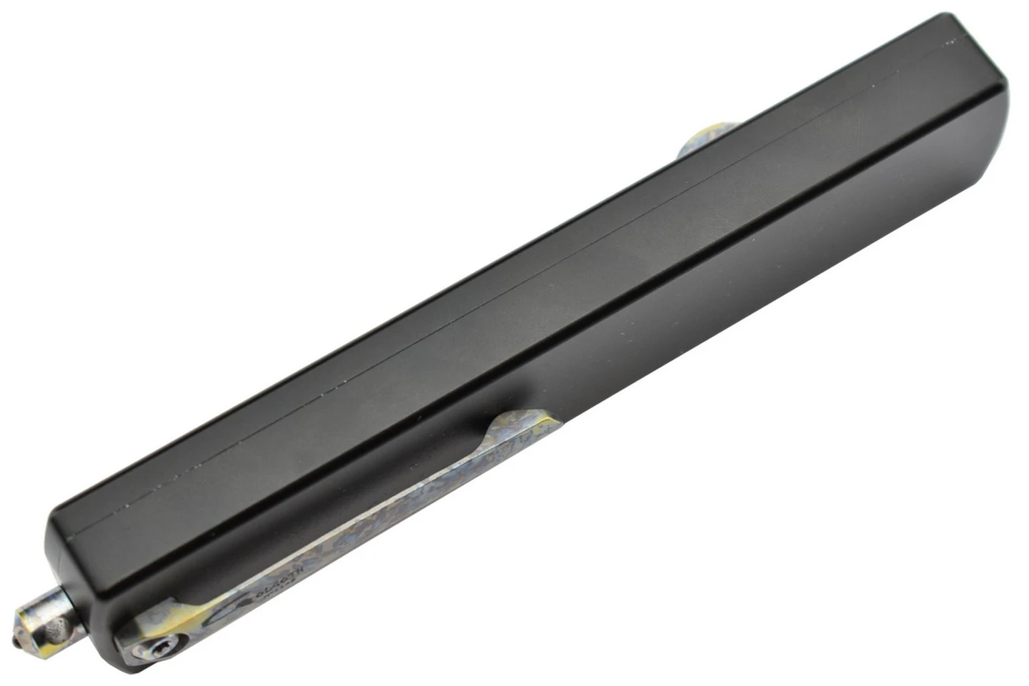 Golgoth G12DT+ Couteau Automatique Lame Double Tranchant Acier D2 Manche Aluminium 5 Golgoth G12DT+ Couteau Automatique Lame Double Tranchant Acier D2 Manche Aluminium – Image 3