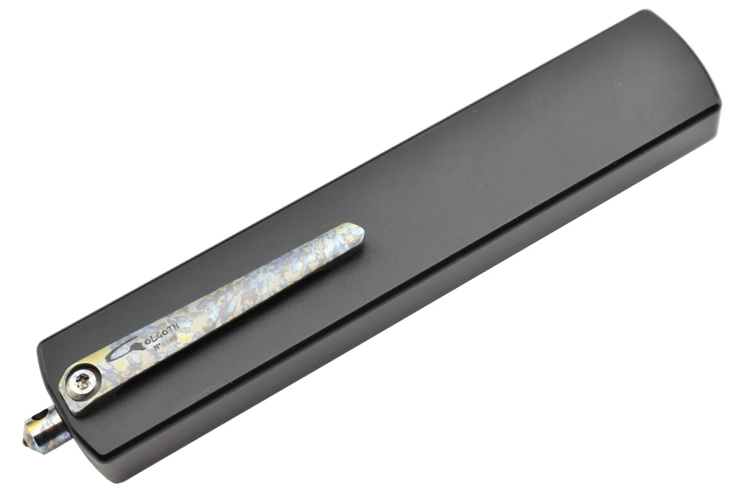 Golgoth G12DT+ Couteau Automatique Lame Double Tranchant Acier D2 Manche Aluminium 6 Golgoth G12DT+ Couteau Automatique Lame Double Tranchant Acier D2 Manche Aluminium – Image 4