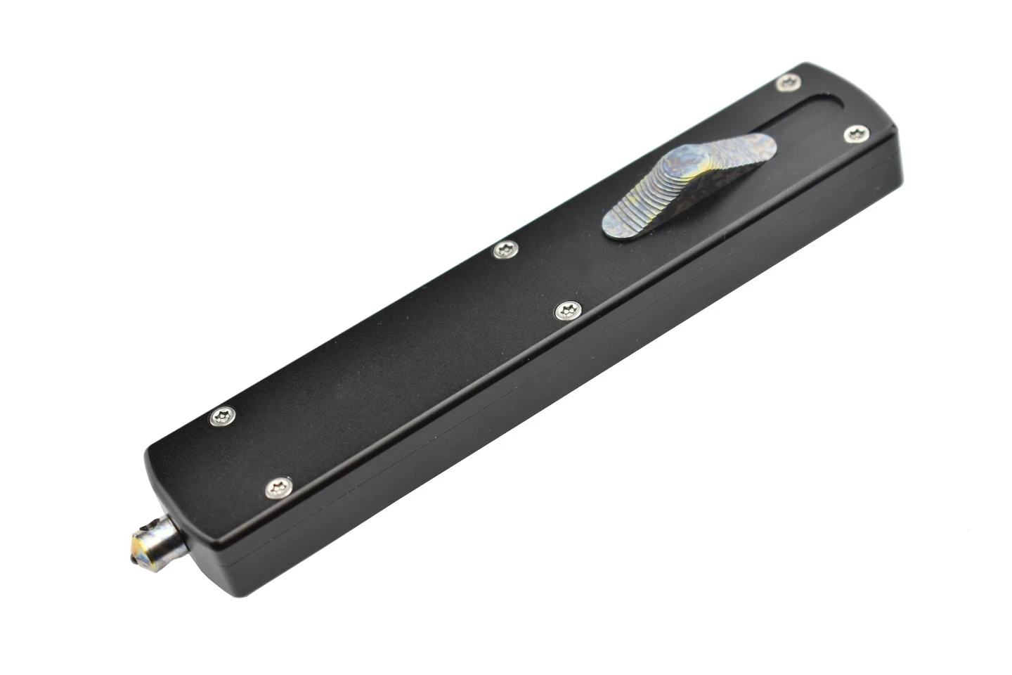 Golgoth G12G+ Couteau Automatique Lame Glaive Double Tranchant Acier D2 Manche Aluminium 7 Golgoth G12G+ Couteau Automatique Lame Glaive Double Tranchant Acier D2 Manche Aluminium – Image 5