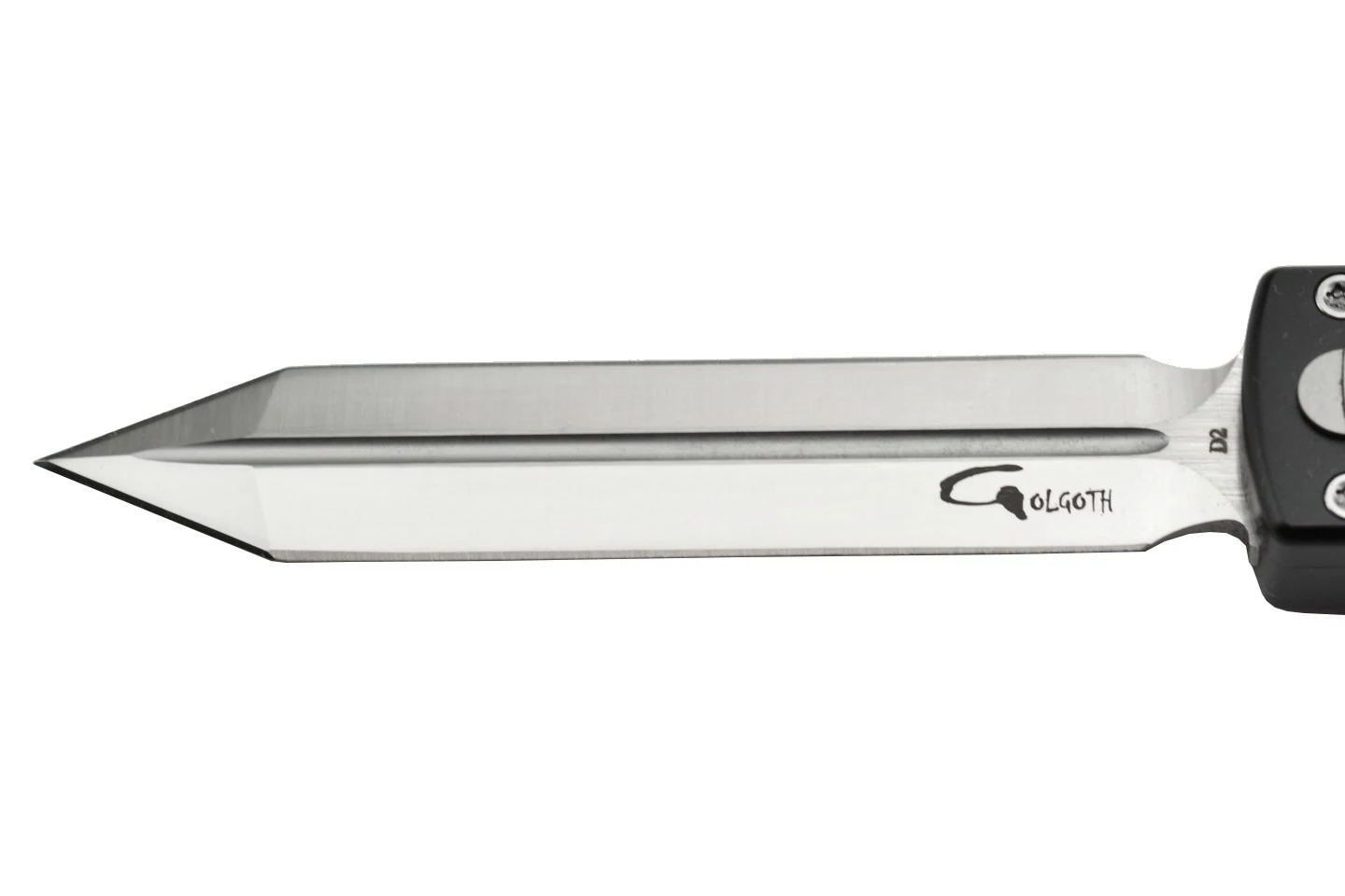 Golgoth G12G Couteau Automatique Lame Glaive Double Tranchant Acier D2 Manche Aluminium 11 Golgoth G12G Couteau Automatique Lame Glaive Double Tranchant Acier D2 Manche Aluminium – Image 9