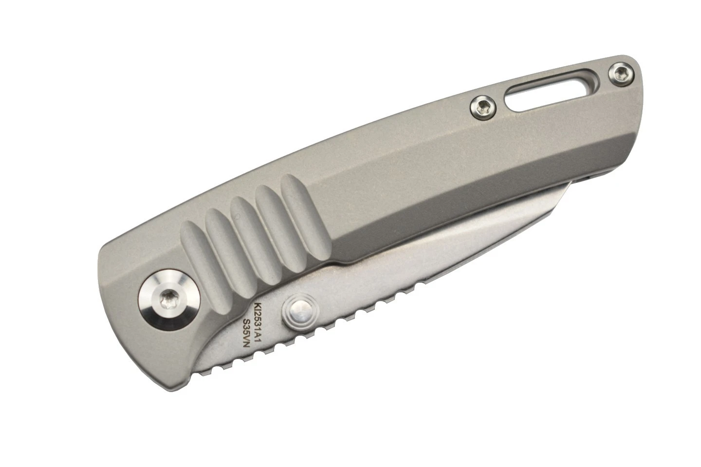 Kizer Ki2531A1 Shard Par Dirk Pinkerton Lame Acier S35VN Manche Titane 6 Kizer Ki2531A1 Shard Par Dirk Pinkerton Lame Acier S35VN Manche Titane – Image 4