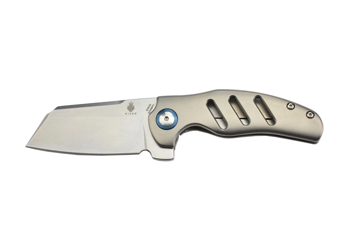 Kizer Ki3488A1 C01C Mini Sheepdog Lame Acier S35VN Et Manche Titane Gris 14 Kizer Ki3488A1 C01C Mini Sheepdog Lame Acier S35VN Et Manche Titane Gris – Image 12