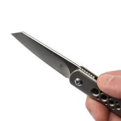 Kizer Ki3499S Feist Couteau à Roulement à Billes Lame Acier Et Manche Titane -Kansept shop Ki3499S 12.jpg 1440x960 1