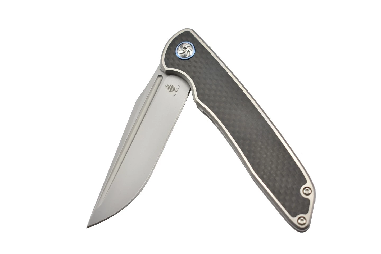 Kizer Ki4510A1 Matanzas Couteau Pliant Lame Acier S35VN Et Manche Fibre De Carbone 8 Kizer Ki4510A1 Matanzas Couteau Pliant Lame Acier S35VN Et Manche Fibre De Carbone – Image 6