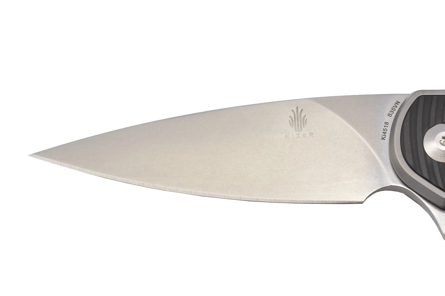 Kizer Ki4518 Ginesis Par Gage Lame Acier S35VN Manche Titane Et Fibre De Carbone 4 Kizer Ki4518 Ginesis Par Gage Lame Acier S35VN Manche Titane Et Fibre De Carbone – Image 2