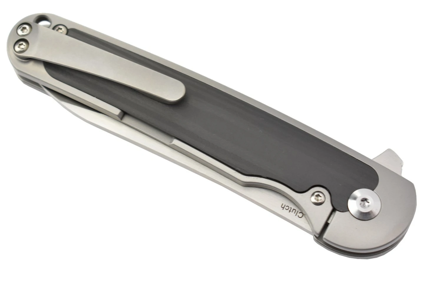 Kizer Ki4556A2 Clutch Par Carlos Elstner Lame Acier S35VN Manche Titane Et Fibre De Carbone 7 Kizer Ki4556A2 Clutch Par Carlos Elstner Lame Acier S35VN Manche Titane Et Fibre De Carbone – Image 5