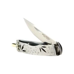 Mcusta MC-154 - Bamboo Money Clip - Manche Micarta Vert -Kansept shop MC154 4.jpg 1440x960 1