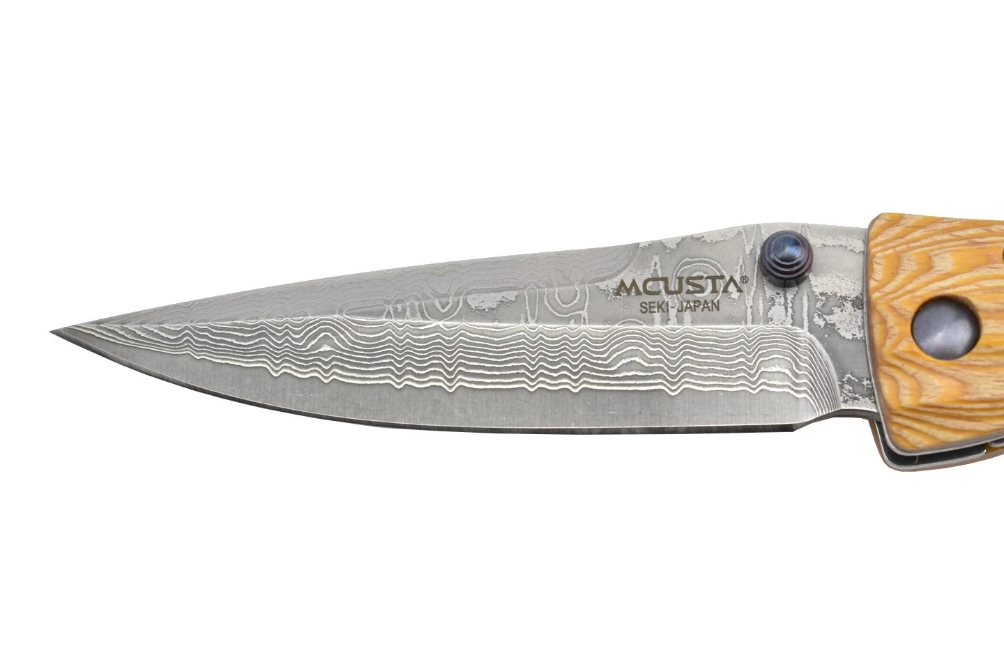 Mcusta MC-182D Sengoku Damas Pakka Wood Jaune 4 Mcusta MC-182D Sengoku Damas Pakka Wood Jaune – Image 2