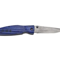 Mcusta MC-186D Manche Pakka Wood Bleu Et Lame Damas -Kansept shop MC186D 6.jpg 1440x960 1