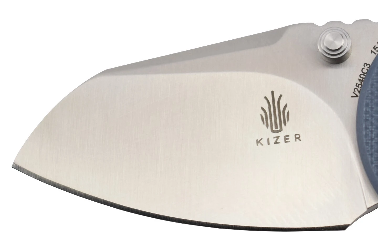 Kizer V2540C3 Par Justin Lundquist Lame Acier 154CM Manche G10 Bleu 5 Kizer V2540C3 Par Justin Lundquist Lame Acier 154CM Manche G10 Bleu – Image 3