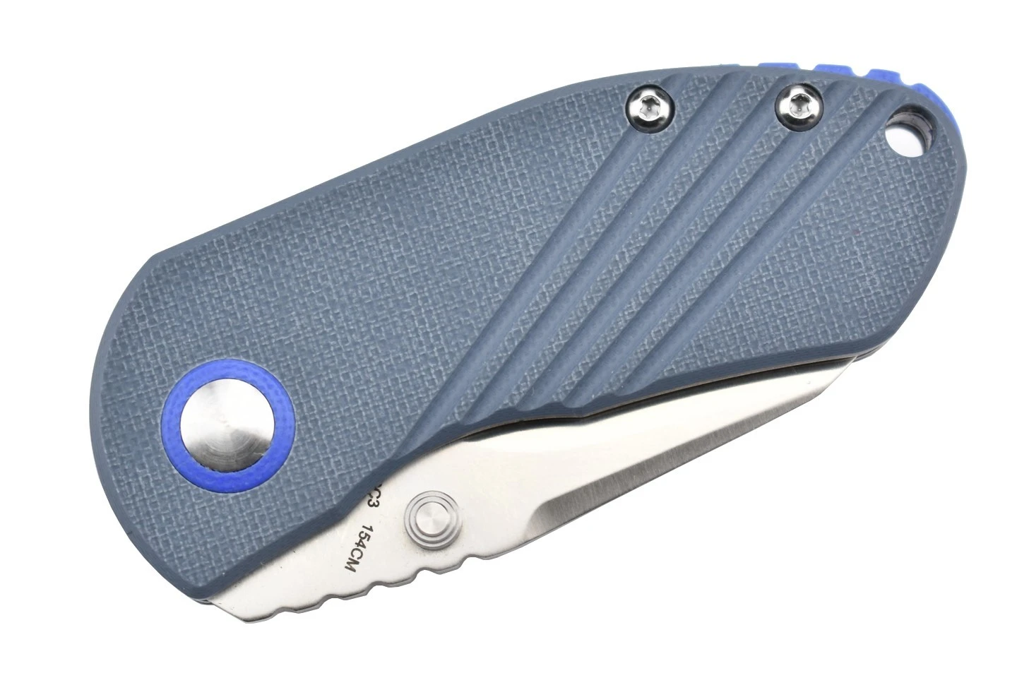 Kizer V2540C3 Par Justin Lundquist Lame Acier 154CM Manche G10 Bleu 6 Kizer V2540C3 Par Justin Lundquist Lame Acier 154CM Manche G10 Bleu – Image 4