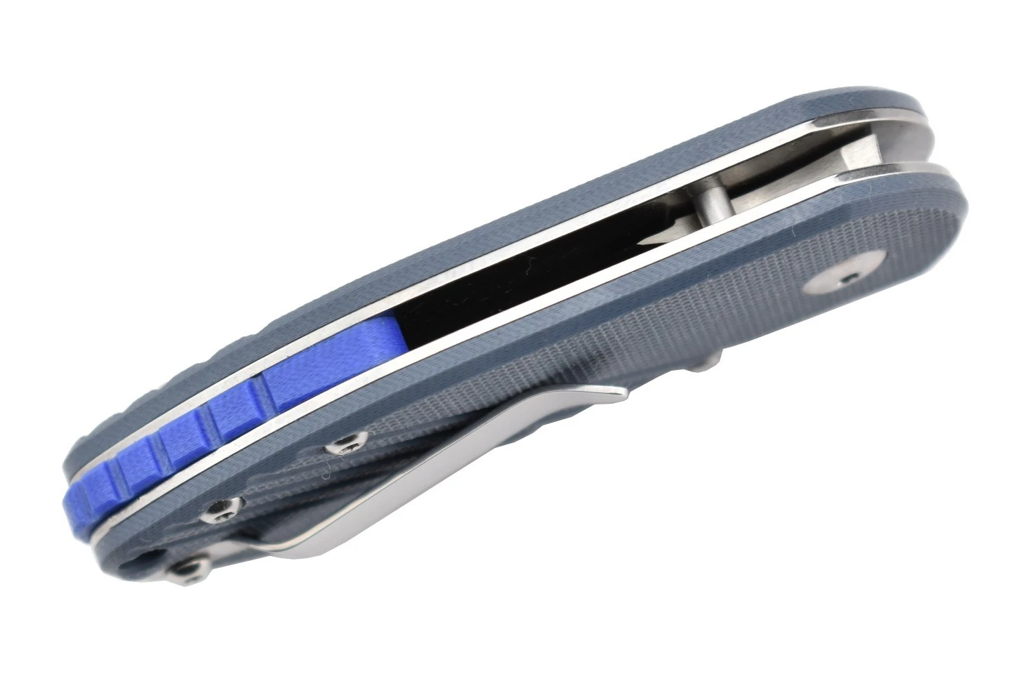 Kizer V2540C3 Par Justin Lundquist Lame Acier 154CM Manche G10 Bleu 8 Kizer V2540C3 Par Justin Lundquist Lame Acier 154CM Manche G10 Bleu – Image 6