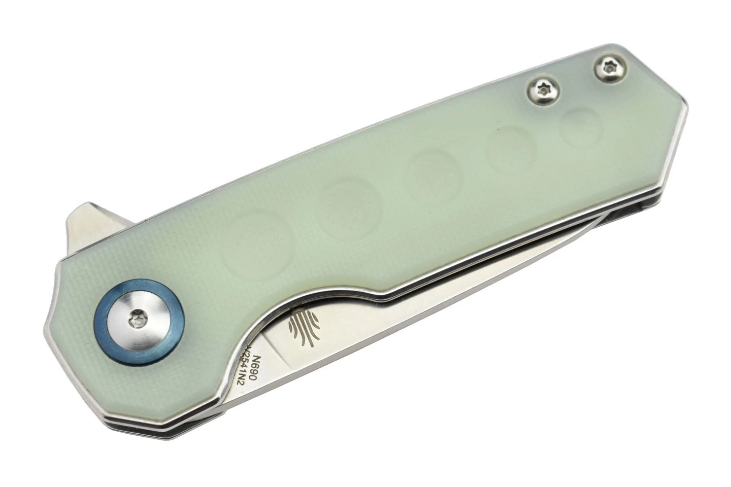 Kizer V2541N2 Lieb Par Azo Lame Acier N690 Manche G10 Translucide 5 Kizer V2541N2 Lieb Par Azo Lame Acier N690 Manche G10 Translucide – Image 3