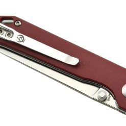 Kizer V3458RN3 Begleiter Mini Lame Acier N690 Manche Micarta Rouge Par Azo -Kansept shop V3458RN3 5.jpg 1440x960 1