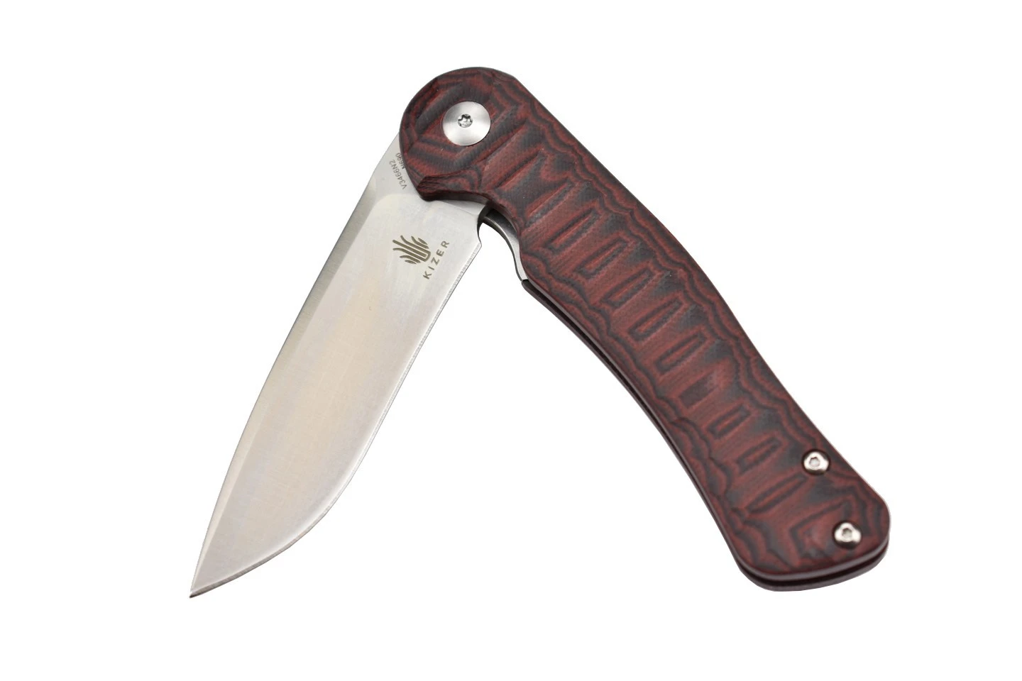 Kizer V3466N2 Dukes Par Matt Cucchiara Lame Acier N690 Et Manche G10 Marron 11 Kizer V3466N2 Dukes Par Matt Cucchiara Lame Acier N690 Et Manche G10 Marron – Image 9