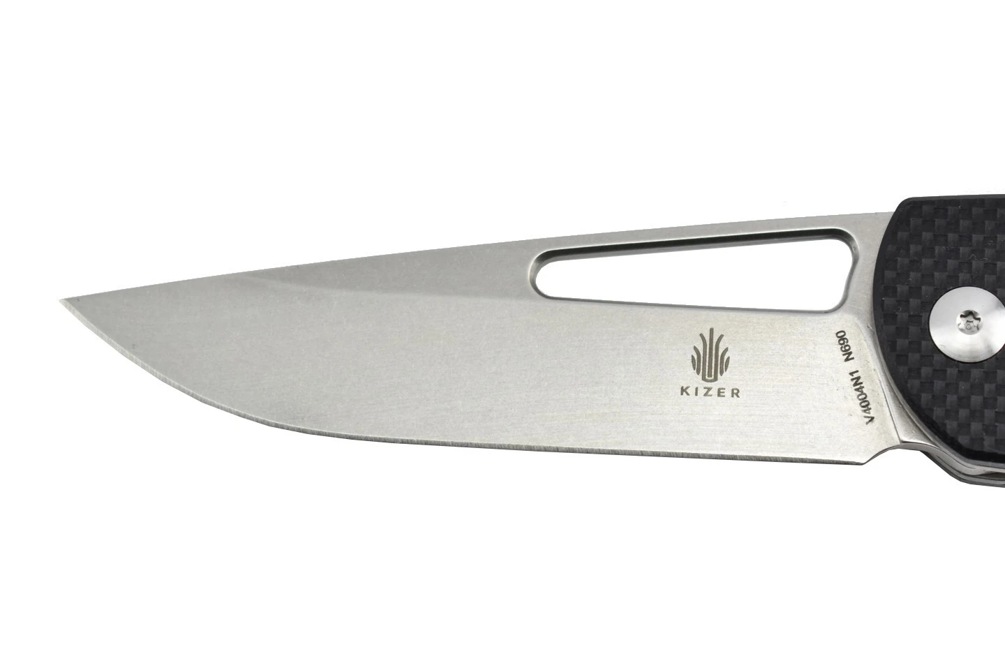 Kizer V4004N1 Yukon - Lame Acier N690 Et Manche En G10 Noir 4 Kizer V4004N1 Yukon - Lame Acier N690 Et Manche En G10 Noir – Image 2