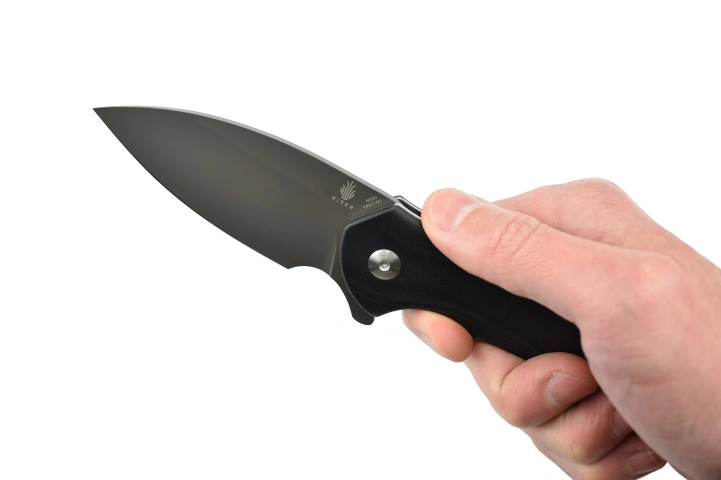 Kizer V4477N1 Vanguard Roach Couteau Lame Acier N690 Et Manche En G10 Noir 15 Kizer V4477N1 Vanguard Roach Couteau Lame Acier N690 Et Manche En G10 Noir – Image 13