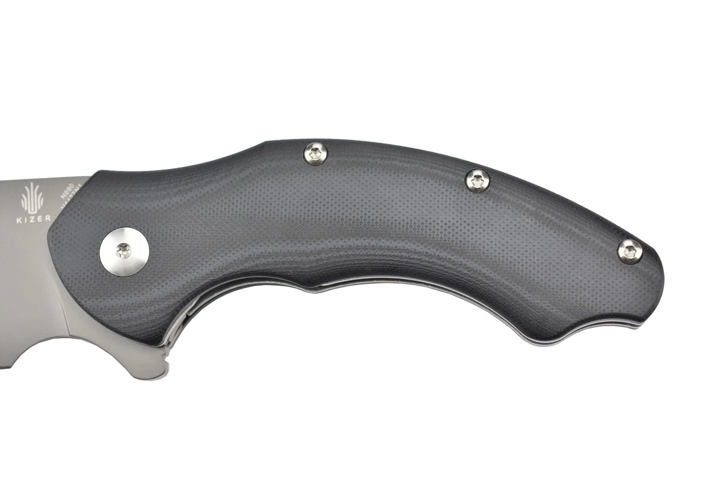 Kizer V4477N1 Vanguard Roach Couteau Lame Acier N690 Et Manche En G10 Noir 9 Kizer V4477N1 Vanguard Roach Couteau Lame Acier N690 Et Manche En G10 Noir – Image 7
