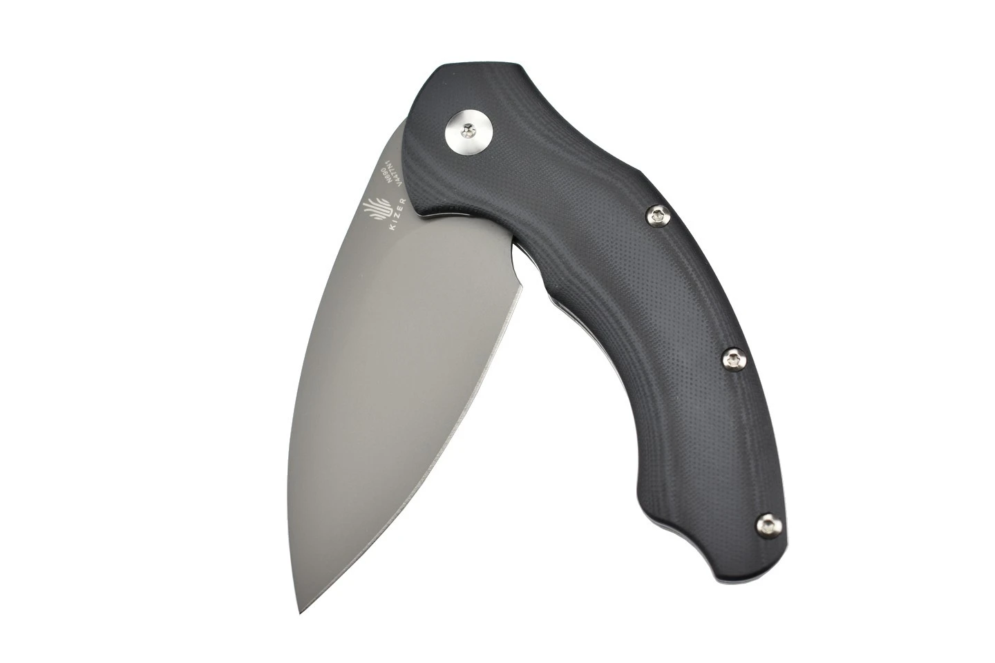 Kizer V4477N1 Vanguard Roach Couteau Lame Acier N690 Et Manche En G10 Noir 8 Kizer V4477N1 Vanguard Roach Couteau Lame Acier N690 Et Manche En G10 Noir – Image 6