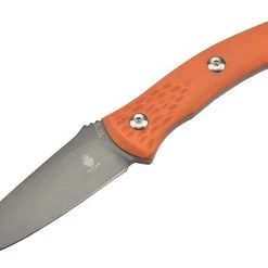 Kizer 1027A2 Sealion Couteau à Lame Fixe En Acier VG10 Gris Avec Manche En G10 Orange