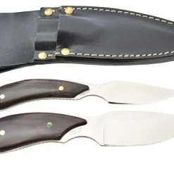 Outdoor Edge DT1 Combo Dark Timber Knife Acier 8Cr13 Et Pakkawood