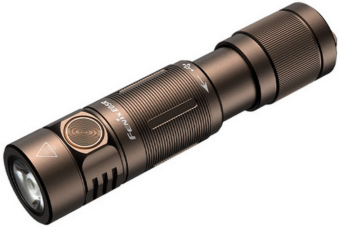 Fenix E05R Marron Lampe De Poche Porte-clés Rechargeable 2 Fenix E05R Marron Lampe De Poche Porte-clés Rechargeable