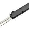 Golgoth G11BS1 Noir. Couteau Automatique OTF Lame Double Tranchant Avec Serrations En Acier D2 Manche Aluminium Noir Et Fibre De Carbone -Kansept shop survieworld G11BS1.jpg 1440x960 1