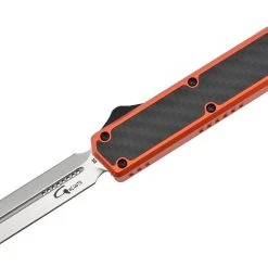 Golgoth G11E5 Orange. Couteau Automatique OTF Double Action