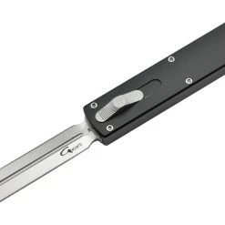 Golgoth G12G Couteau Automatique Lame Glaive Double Tranchant Acier D2 Manche Aluminium