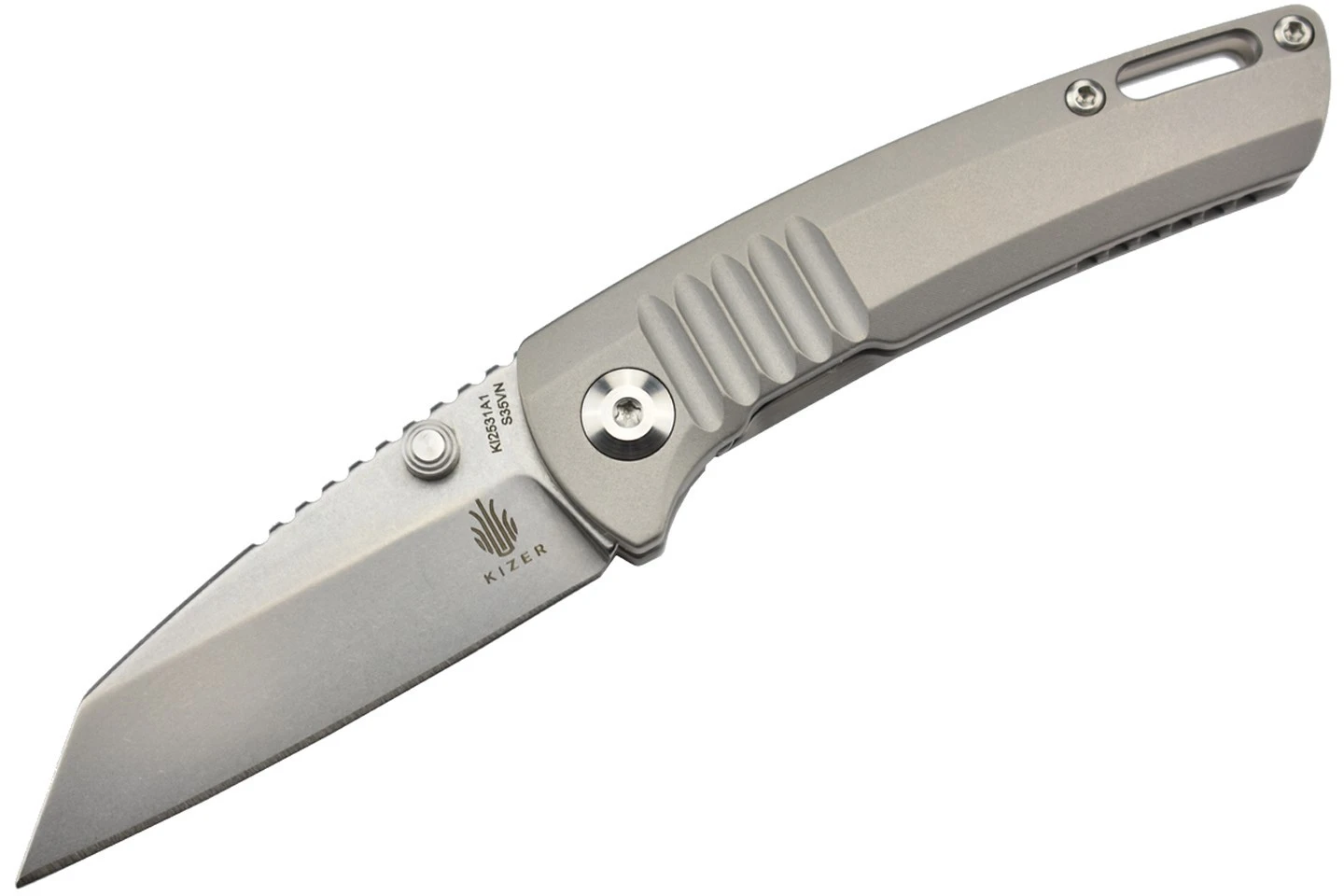 Kizer Ki2531A1 Shard Par Dirk Pinkerton Lame Acier S35VN Manche Titane 3 Kizer Ki2531A1 Shard Par Dirk Pinkerton Lame Acier S35VN Manche Titane