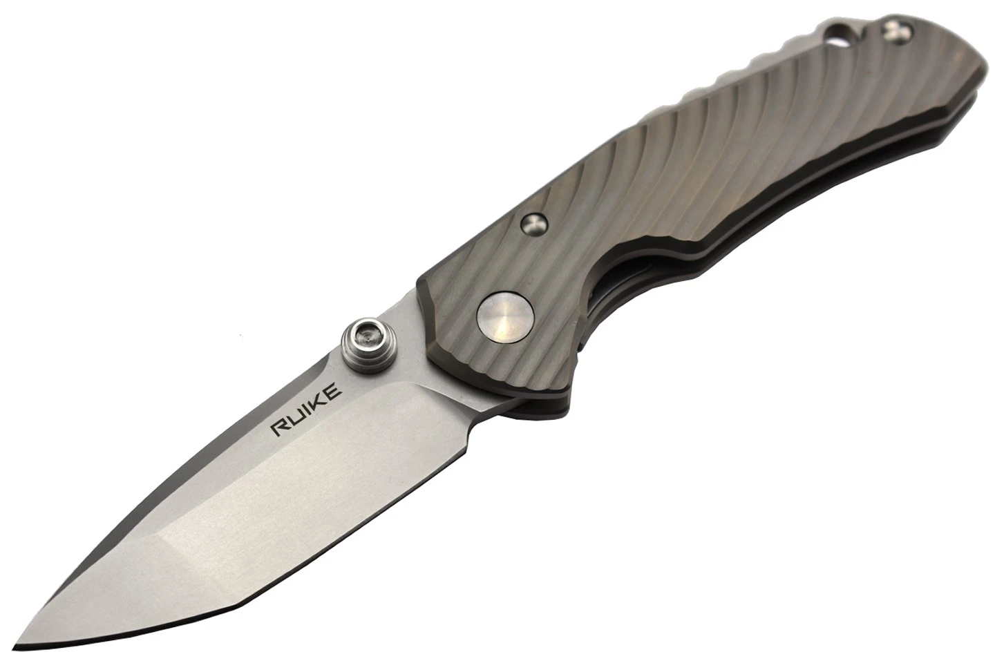 Ruike M671-TZ Couteau Lame Acier 154CM Manche Titane TC4 3 Ruike M671-TZ Couteau Lame Acier 154CM Manche Titane TC4