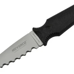 Meyerco NeckLance Couteau Fixe Lame Serrations Design Blackie Collins