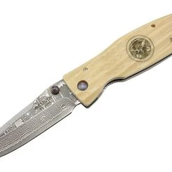 Mcusta Sengoku MC-185D Damas Micarta Blanc