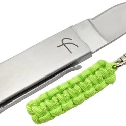 Fred Perrin MK114VC Couteau Pliant Avec Porte-clés Paracorde Vert Clair