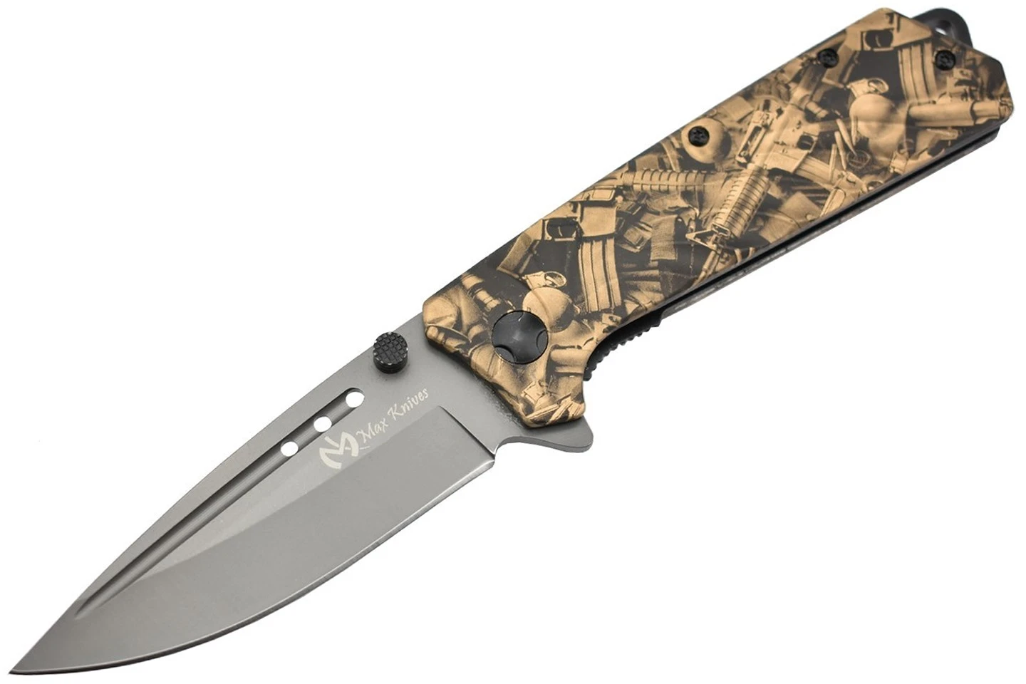 Maxknives MK142 Couteau Pliant Ouverture Assistée Acier 3Cr13 Et Aluminium 3 Maxknives MK142 Couteau Pliant Ouverture Assistée Acier 3Cr13 Et Aluminium