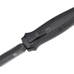 Maxknives MKO31DE Petit Couteau OTF Automatique Aluminium Anodisé Noir Lame Double Tranchant