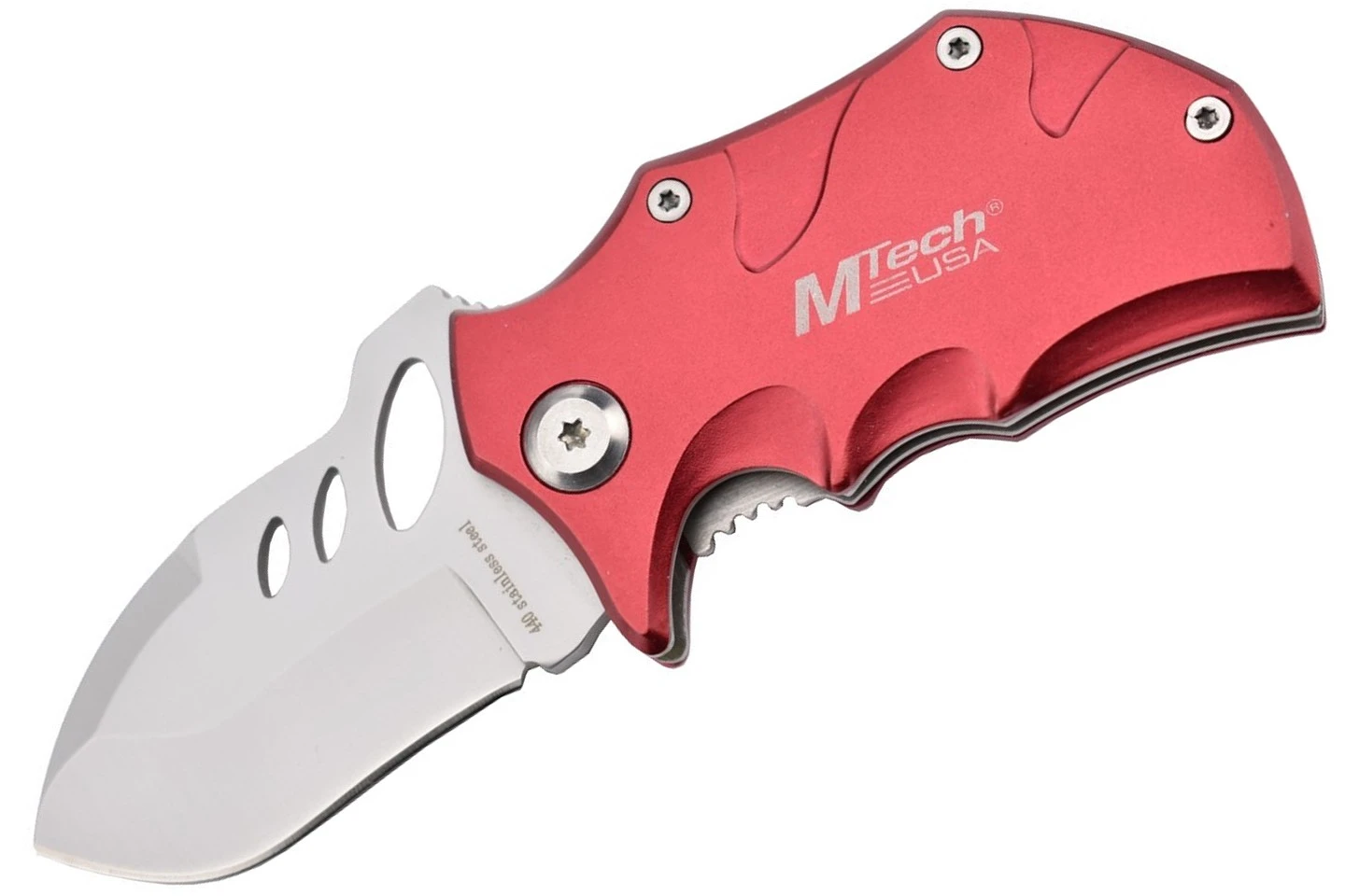 MTech MT-365RD - Couteau De Poche Rouge En Acier 440 3 MTech MT-365RD - Couteau De Poche Rouge En Acier 440