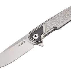 Ruike P875-SZ Couteau De Poche En Acier 14C28N Et Fibre De Carbone
