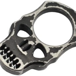 Maxknives PASKNA Poing Américain Skull En Aluminium Noir Antique