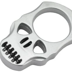Maxknives PASKS Poing Américain Skull En Aluminium Silver