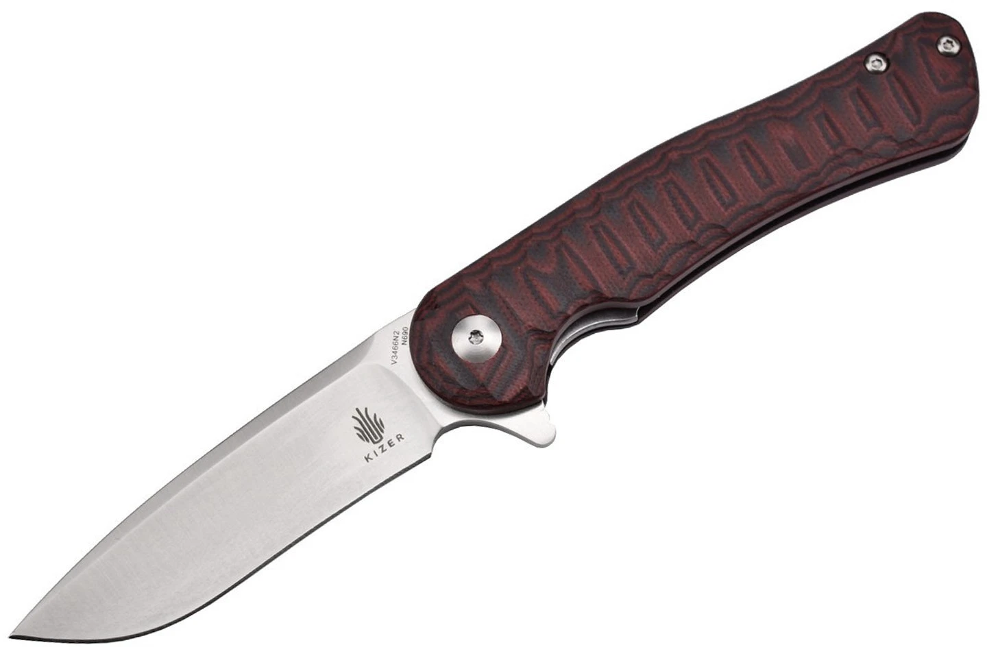 Kizer V3466N2 Dukes Par Matt Cucchiara Lame Acier N690 Et Manche G10 Marron 3 Kizer V3466N2 Dukes Par Matt Cucchiara Lame Acier N690 Et Manche G10 Marron