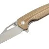 Kizer V3557N1 Horn Lame Acier N690 Manche Micarta Par Azo