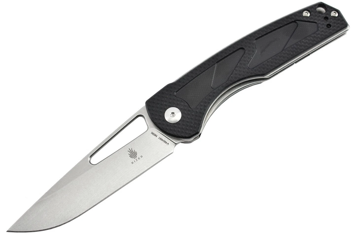 Kizer V4004N1 Yukon - Lame Acier N690 Et Manche En G10 Noir 3 Kizer V4004N1 Yukon - Lame Acier N690 Et Manche En G10 Noir