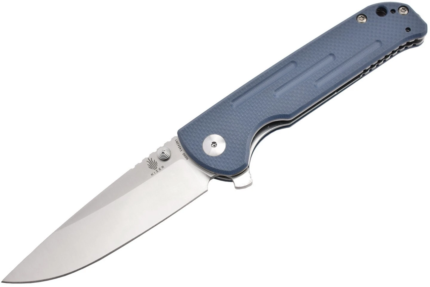 Kizer V4543N1 Justice - Lame Acier N690 Manche G10 Bleu 3 Kizer V4543N1 Justice - Lame Acier N690 Manche G10 Bleu