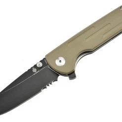 Kizer V4543N2 Justice - Lame Acier N690 Manche G10 Beige